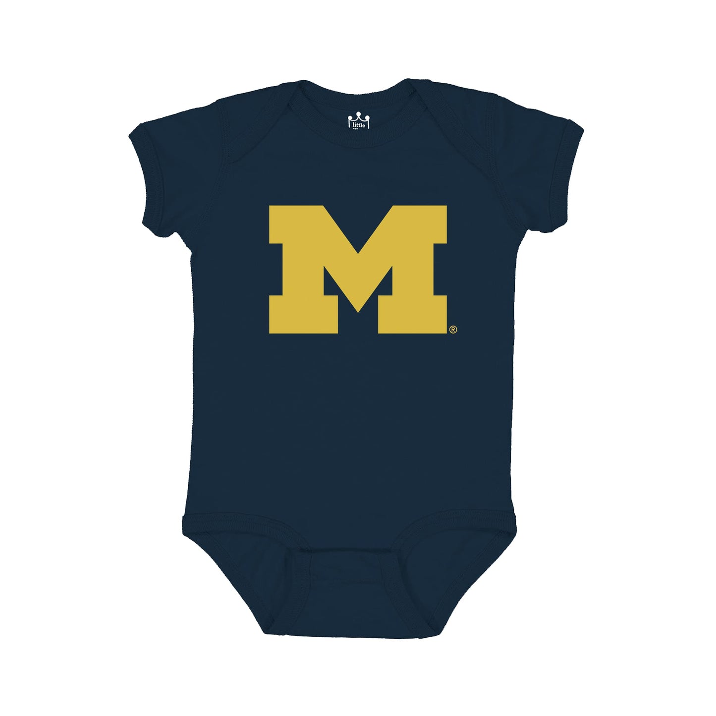 Little King NCAA Onesie 2 Pack Short Sleeve-100% Cotton Infants