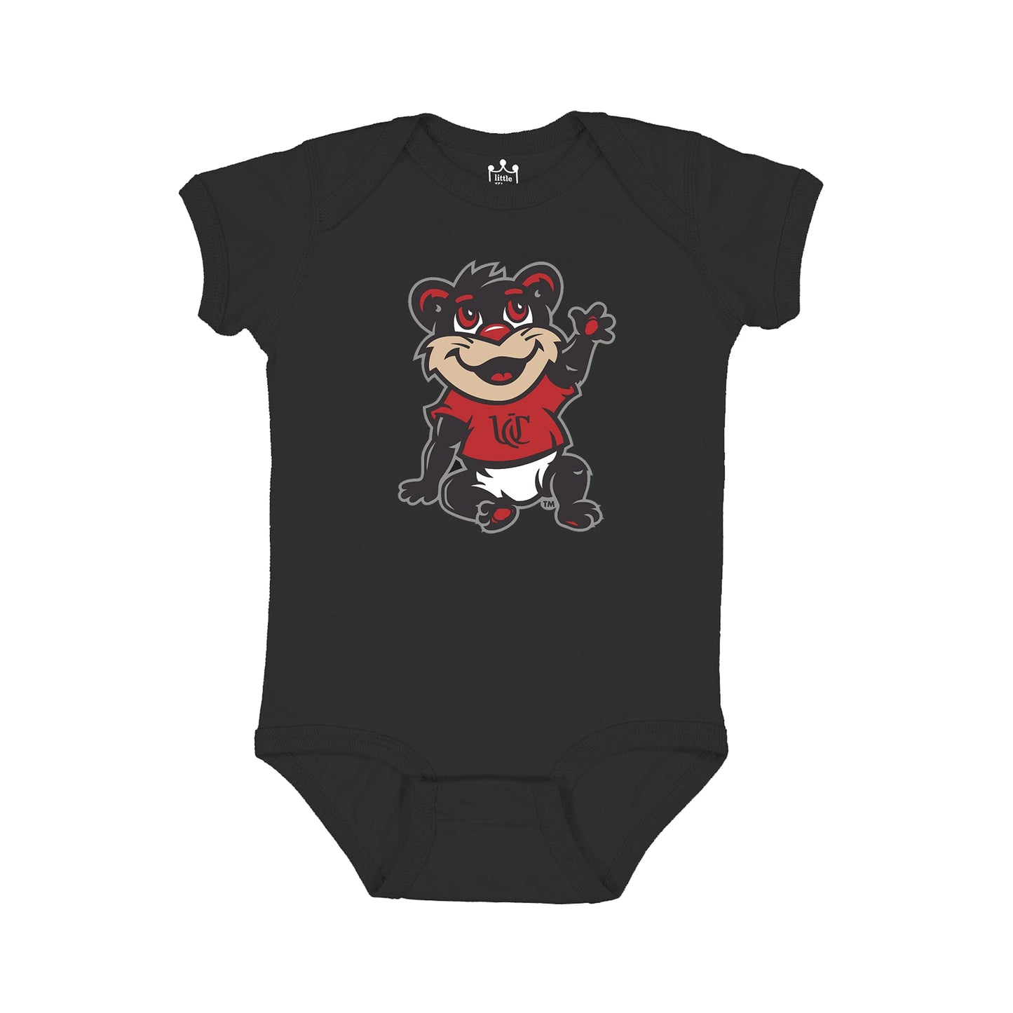 Little King NCAA Onesie 2 Pack Short Sleeve-100% Cotton Infants