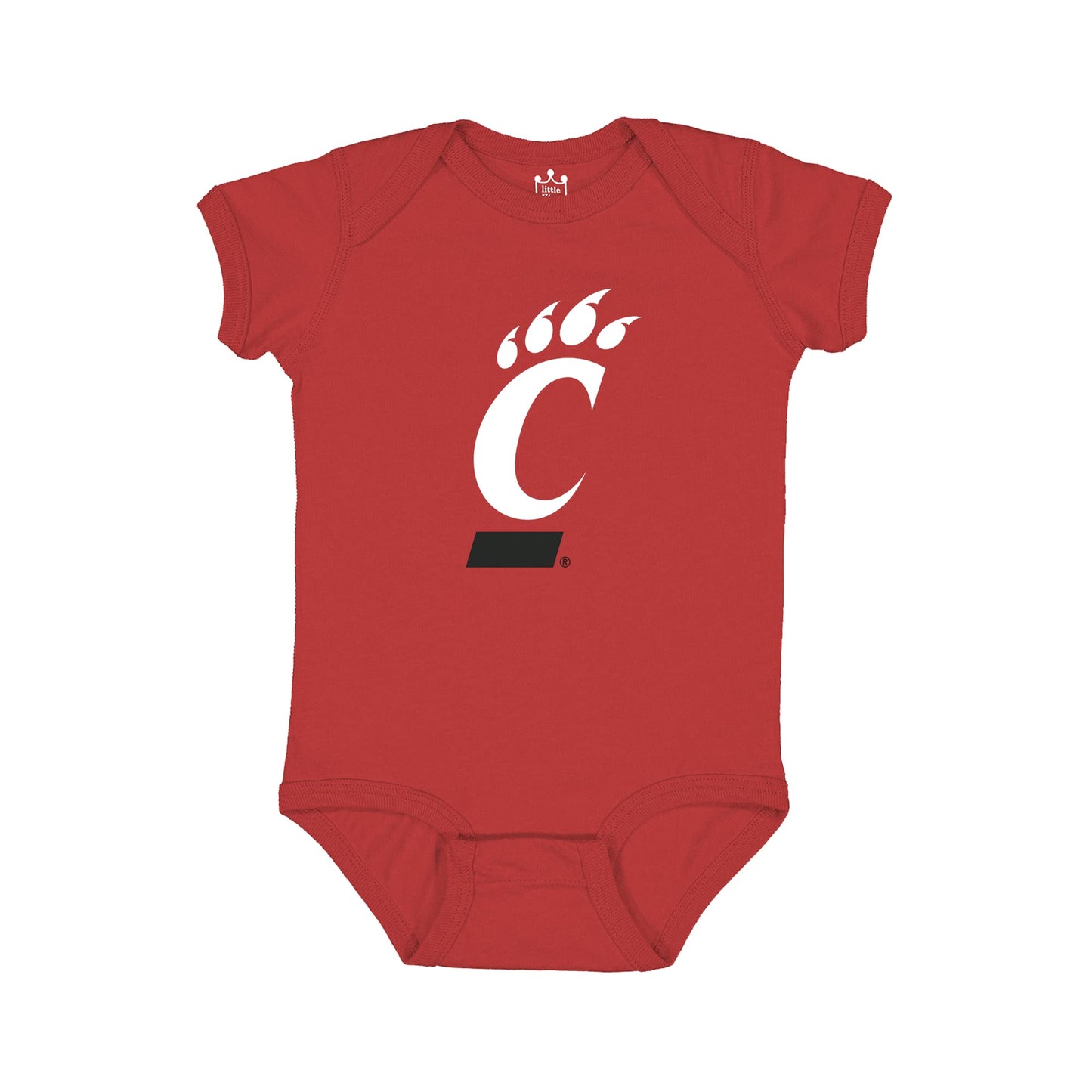 Little King NCAA Onesie 2 Pack Short Sleeve-100% Cotton Infants