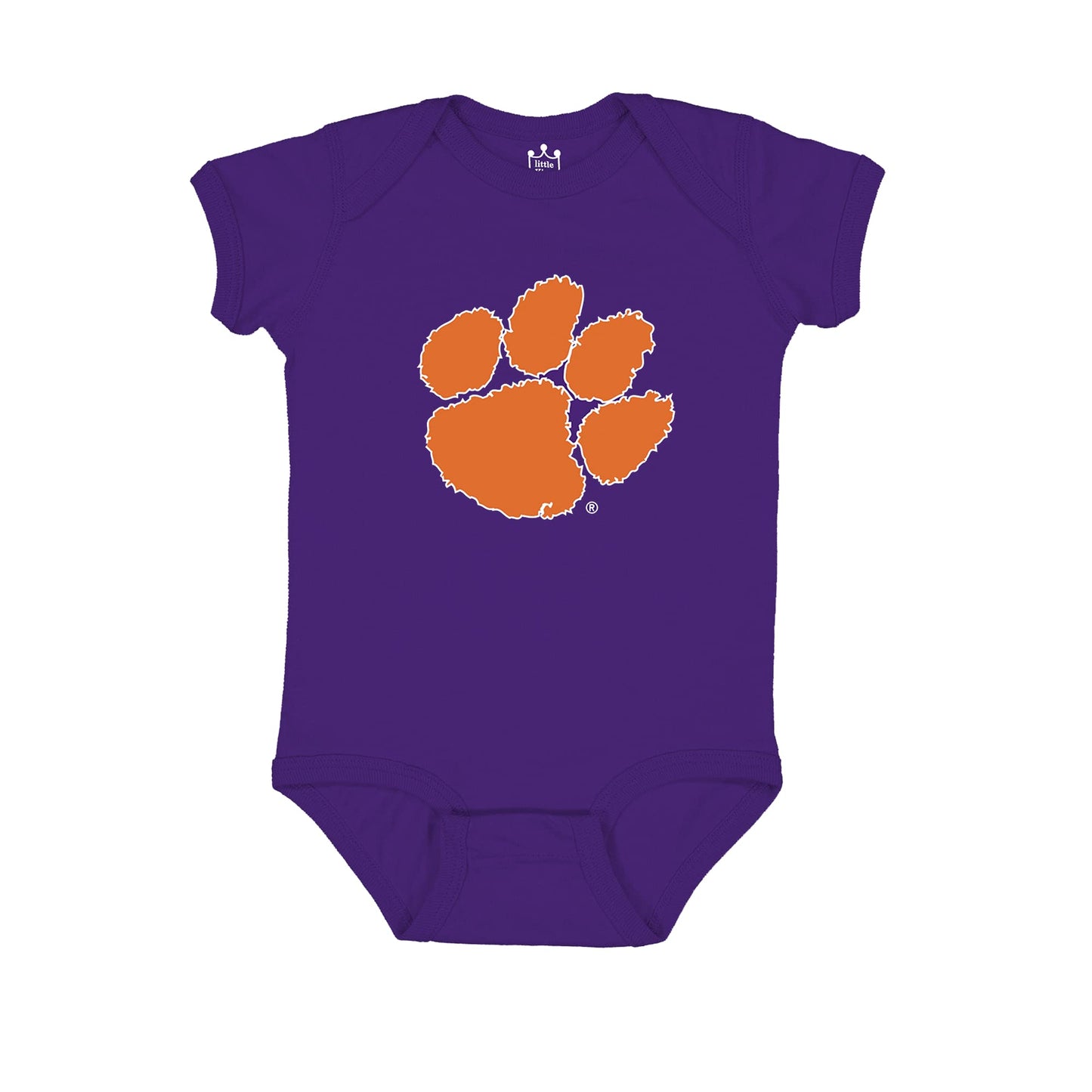 Little King NCAA Onesie 2 Pack Short Sleeve-100% Cotton Infants