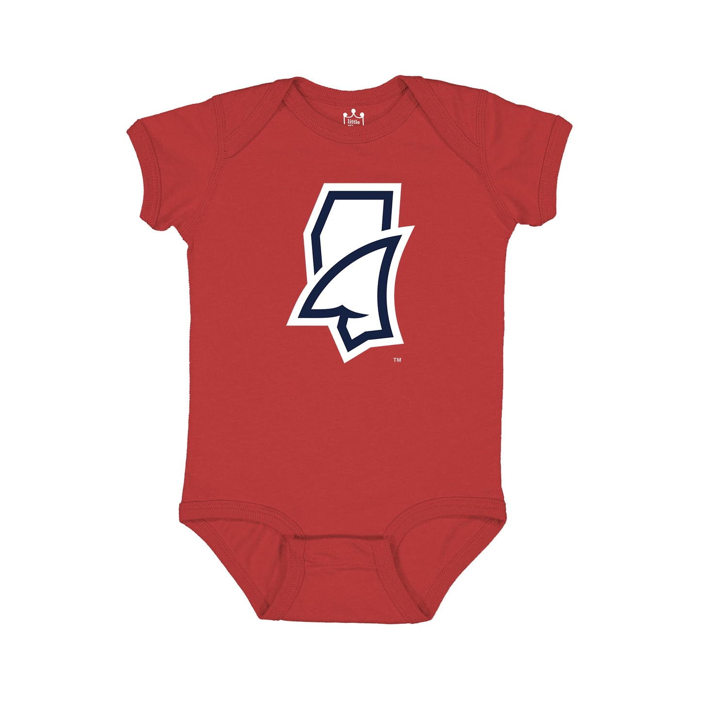 Little King NCAA Onesie 2 Pack Short Sleeve-100% Cotton Infants