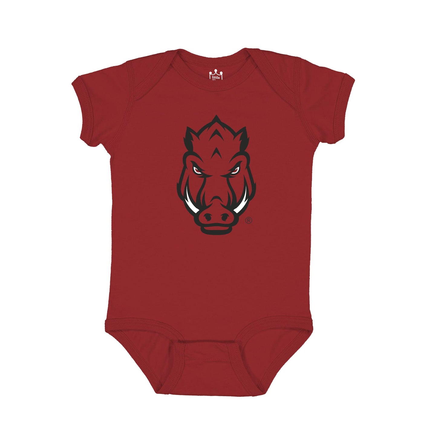 Little King NCAA Onesie 2 Pack Short Sleeve-100% Cotton Infants