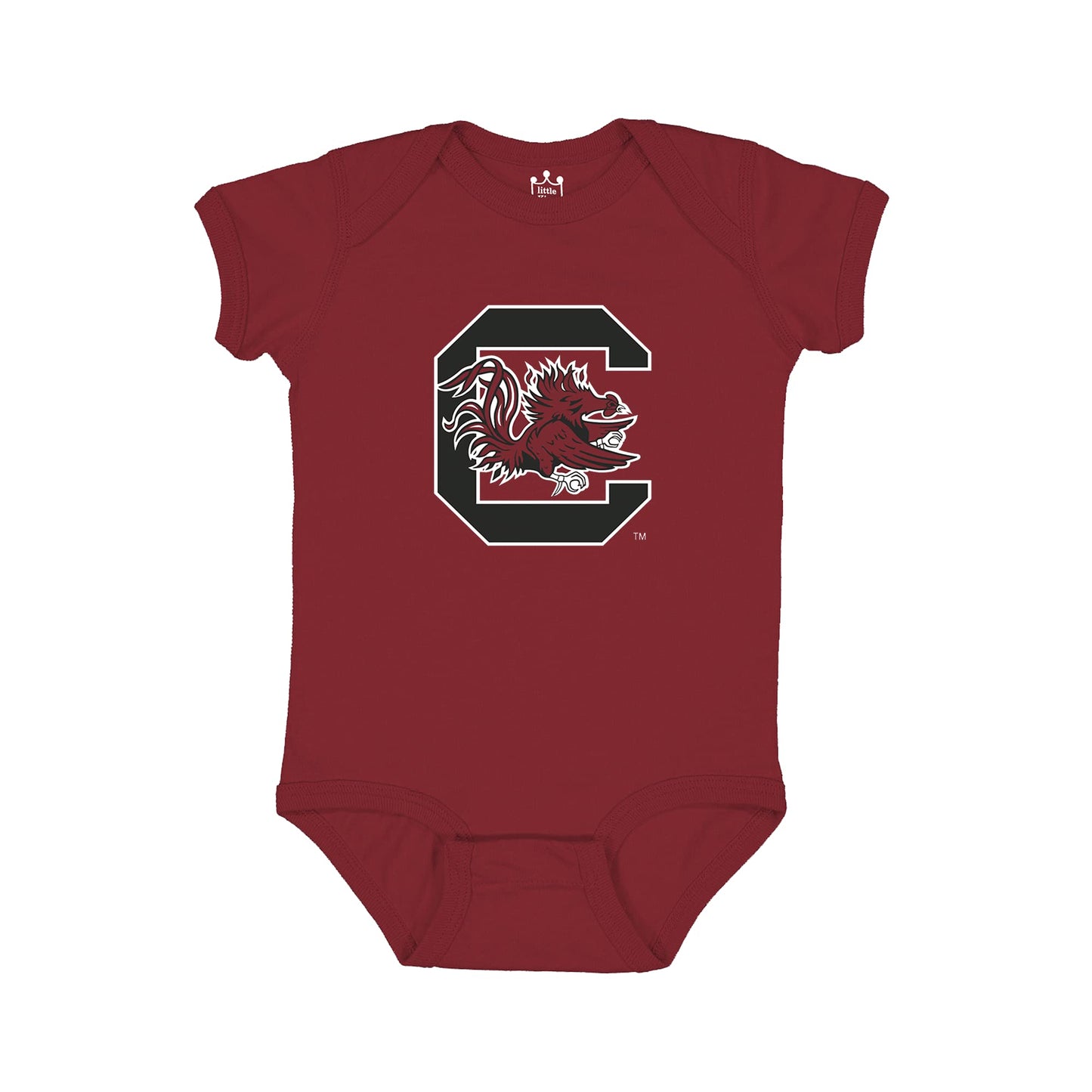 Little King NCAA Onesie 2 Pack Short Sleeve-100% Cotton Infants