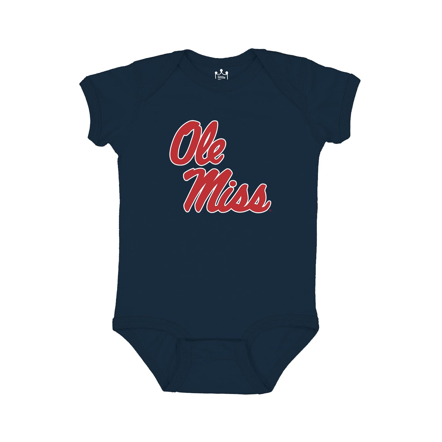 Little King NCAA Onesie 2 Pack Short Sleeve-100% Cotton Infants
