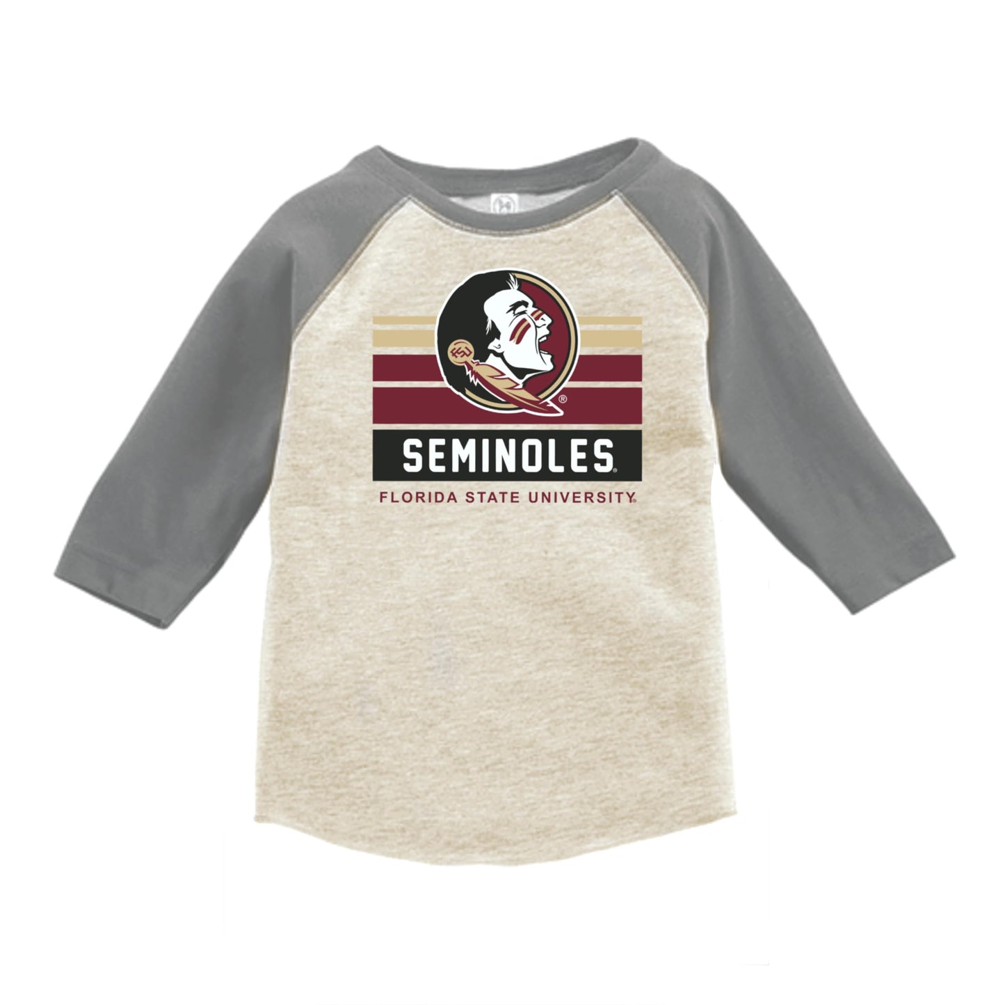 Little King NCAA Boys Toddler 3/4 Raglan T-Shirt-Team Logo Toddler