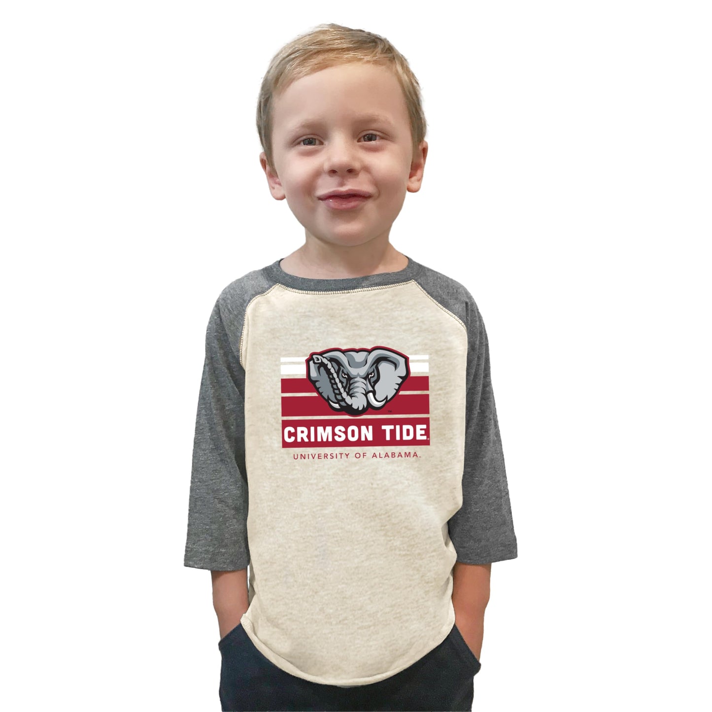 Little King NCAA Boys Toddler 3/4 Raglan T-Shirt-Team Logo Toddler