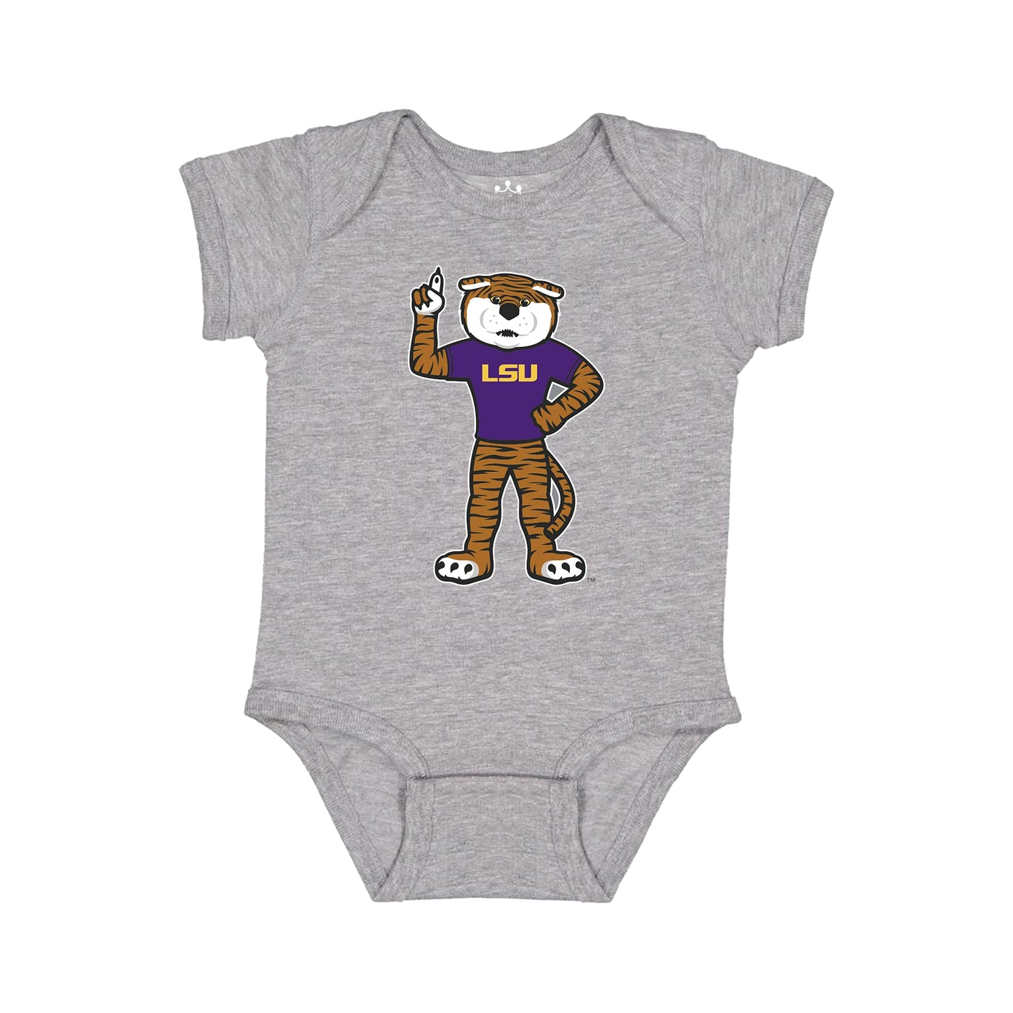 Little King NCAA Onesie 2 Pack Short Sleeve-100% Cotton Infants