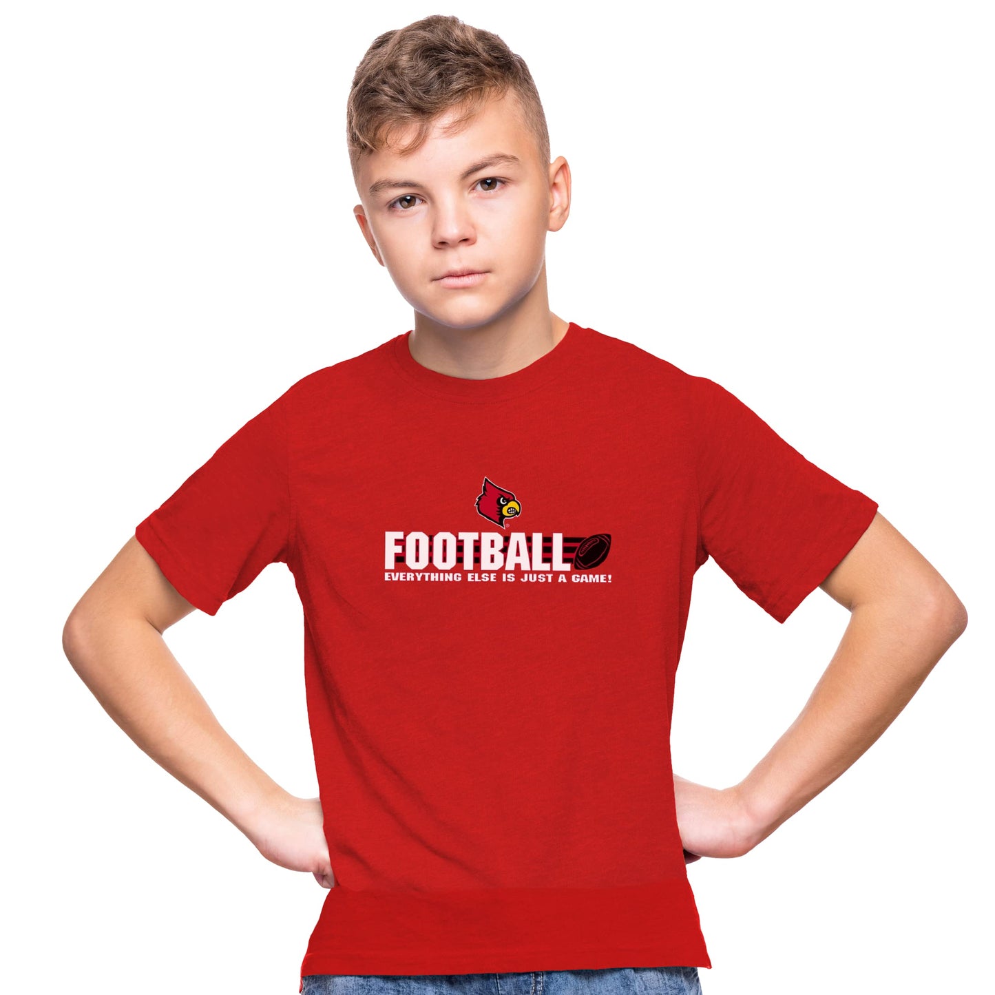 Little King NCAA Boys Youth College Football Short Sleeve Tee-Team Colors