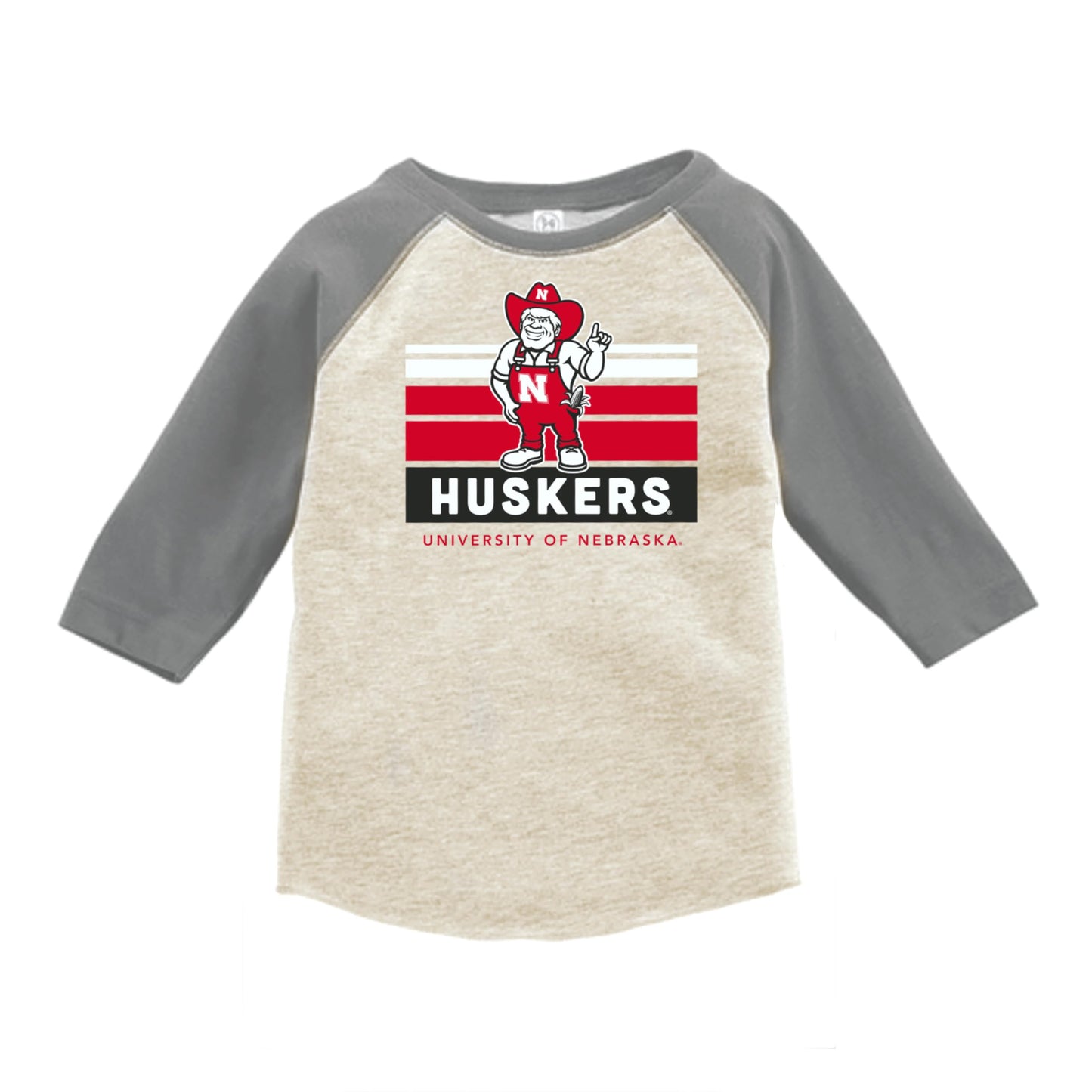 Little King NCAA Boys Toddler 3/4 Raglan T-Shirt-Team Logo Toddler