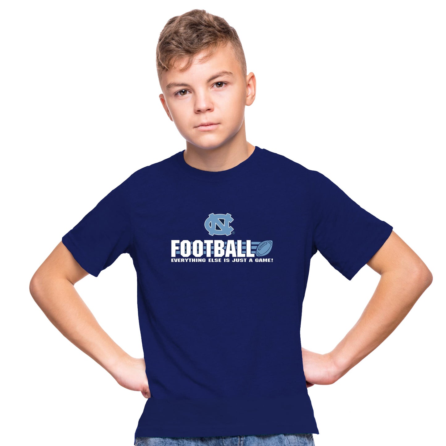 Little King NCAA Boys Youth College Football Short Sleeve Tee-Team Colors