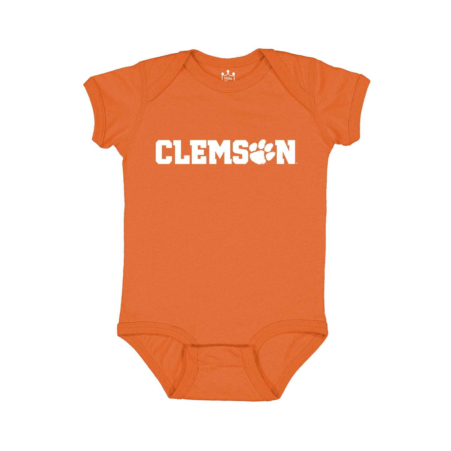 Little King NCAA Onesie 2 Pack Short Sleeve-100% Cotton Infants