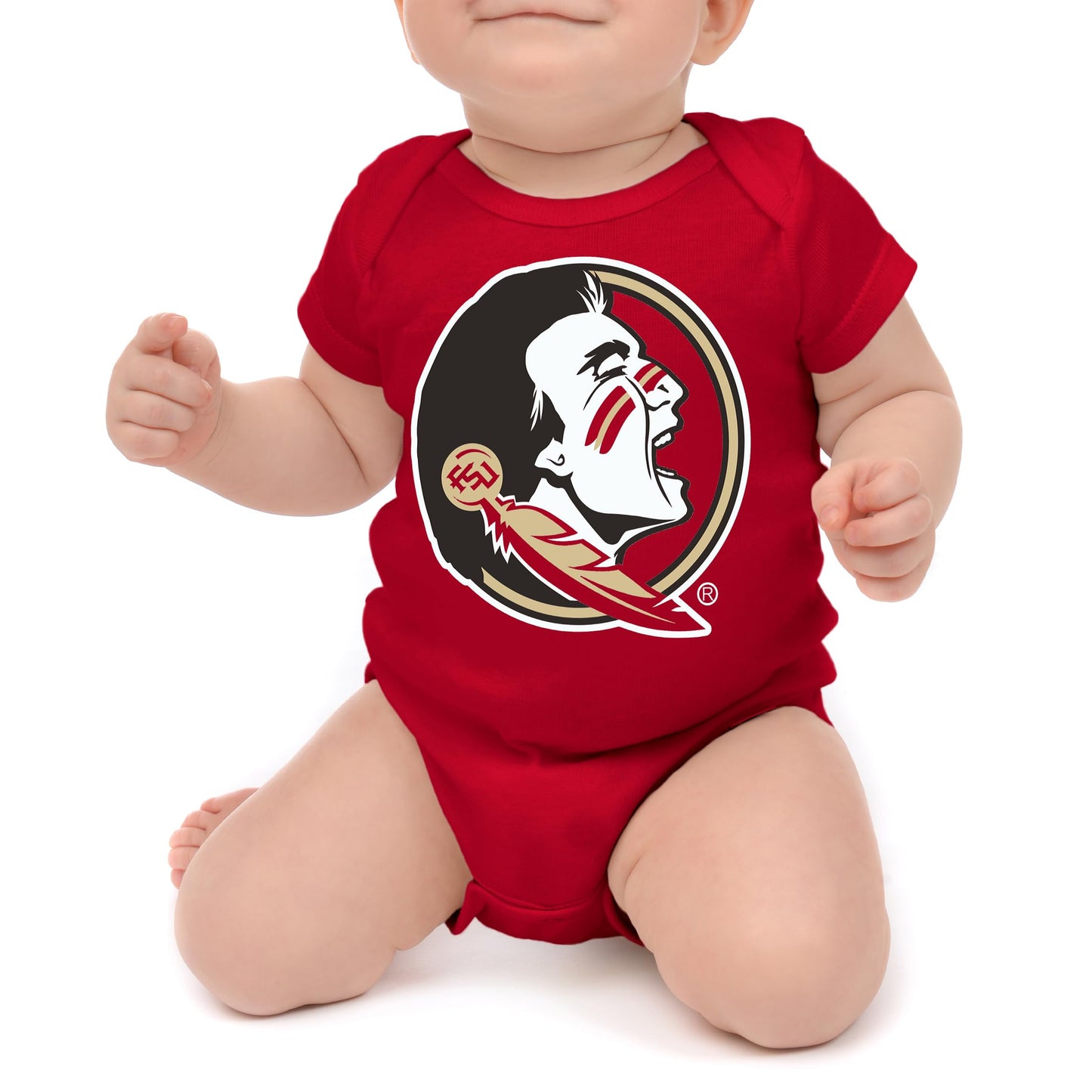 Little King NCAA Short Sleeve Onesie-Big Logo