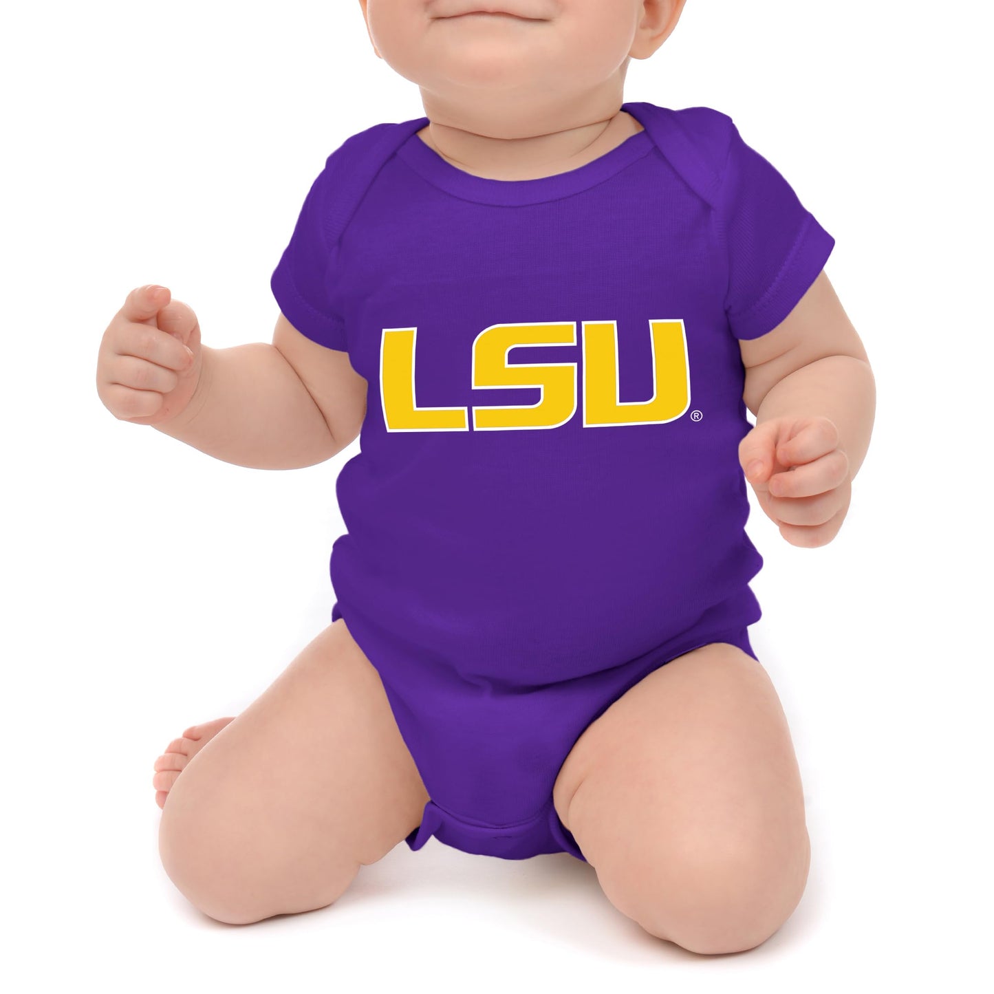 Little King NCAA Short Sleeve Onesie-Big Logo