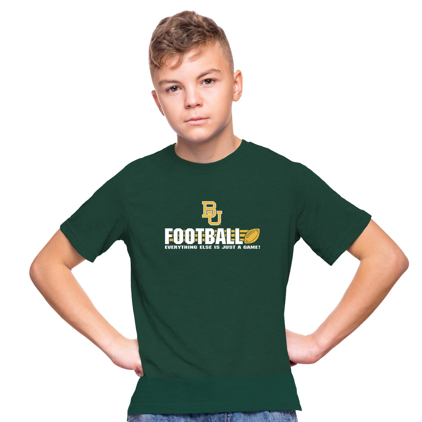 Little King NCAA Boys Youth College Football Short Sleeve Tee-Team Colors