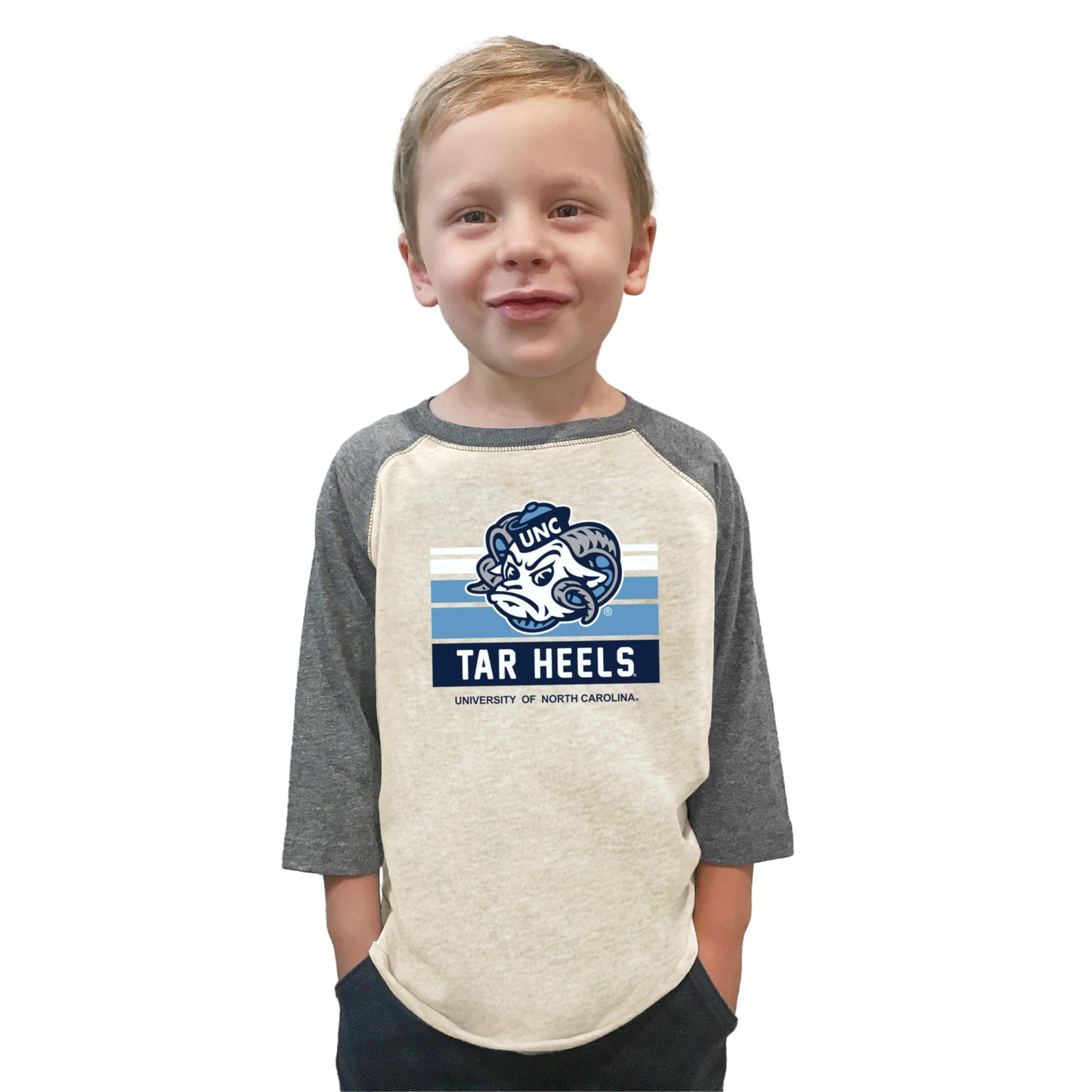 Little King NCAA Boys Toddler 3/4 Raglan T-Shirt-Team Logo Toddler
