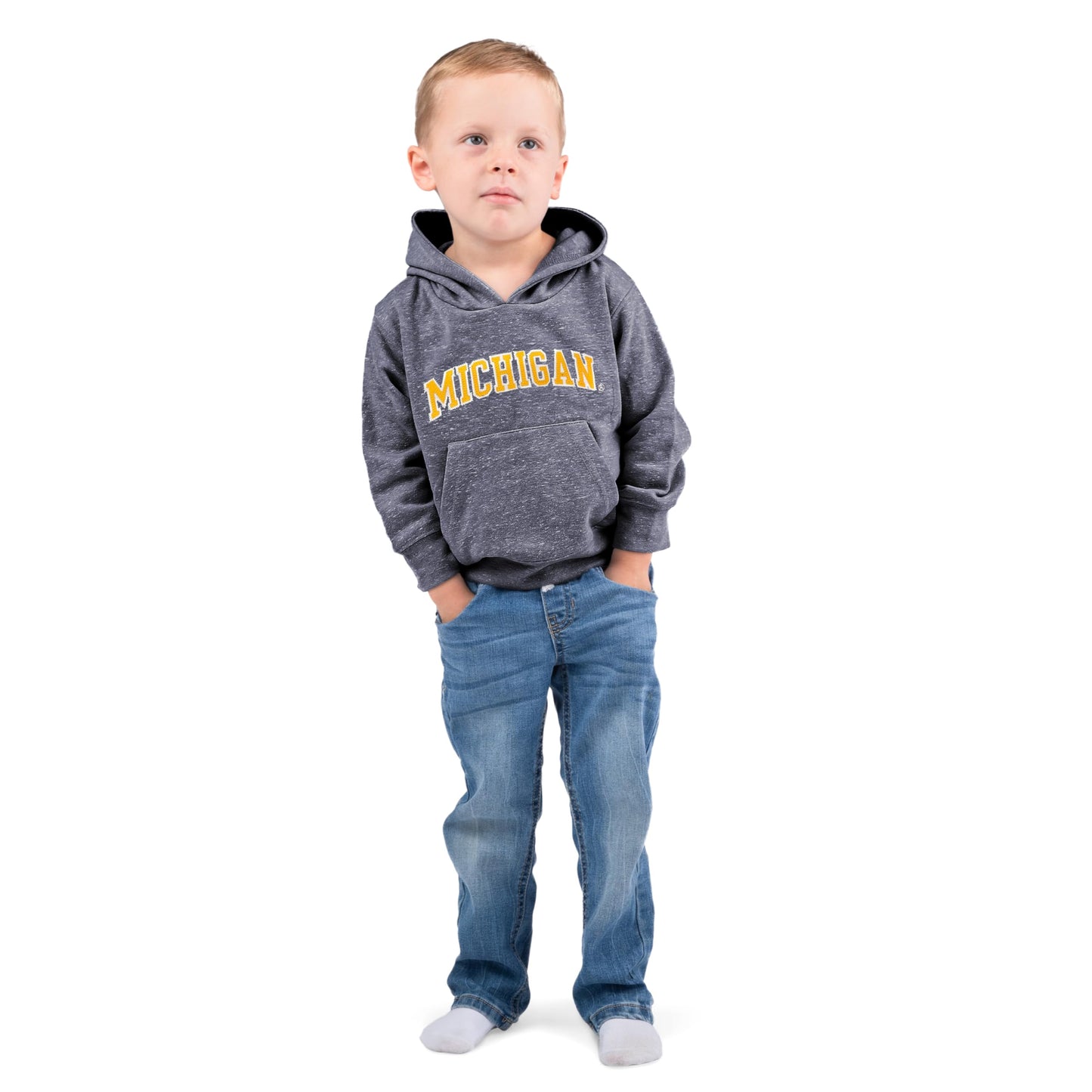 Little King NCAA Toddler Boys and Girls Knobby Hoodie Sweatshirt With Tackle Twill Letters
