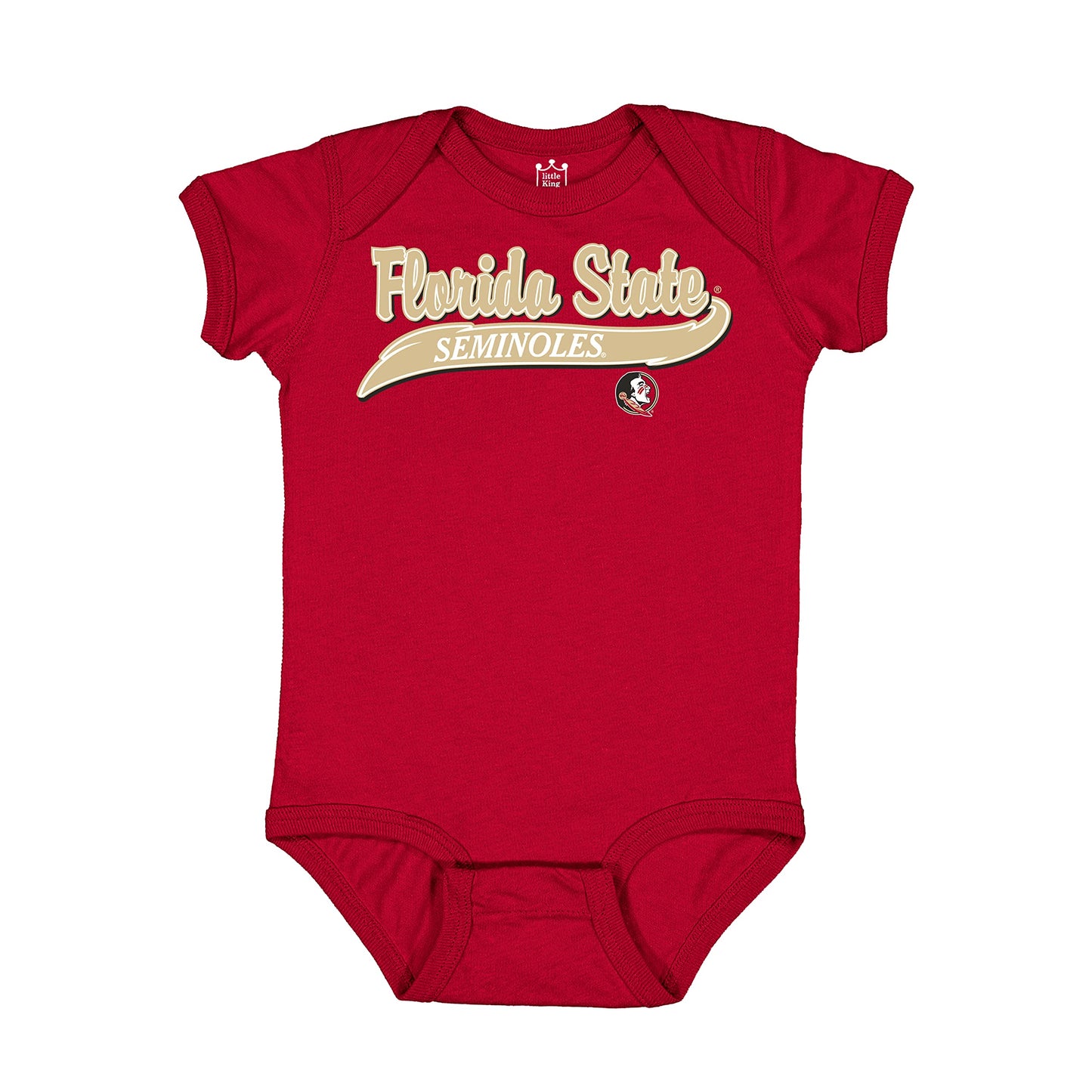 Little King NCAA Short Sleeve Onesie-Varsity Logo