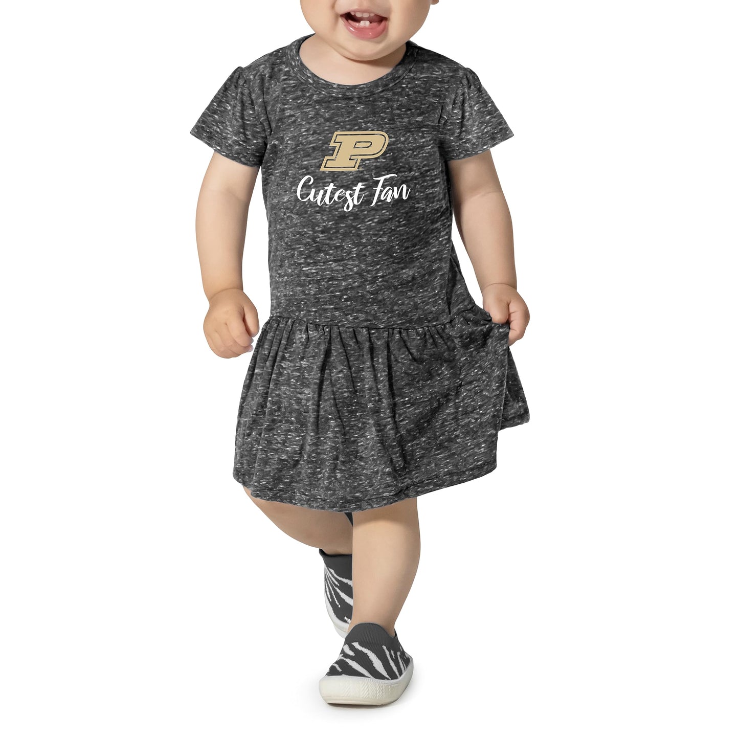 Little King NCAA Infant Girls Knobby Dress-Cutest Fan