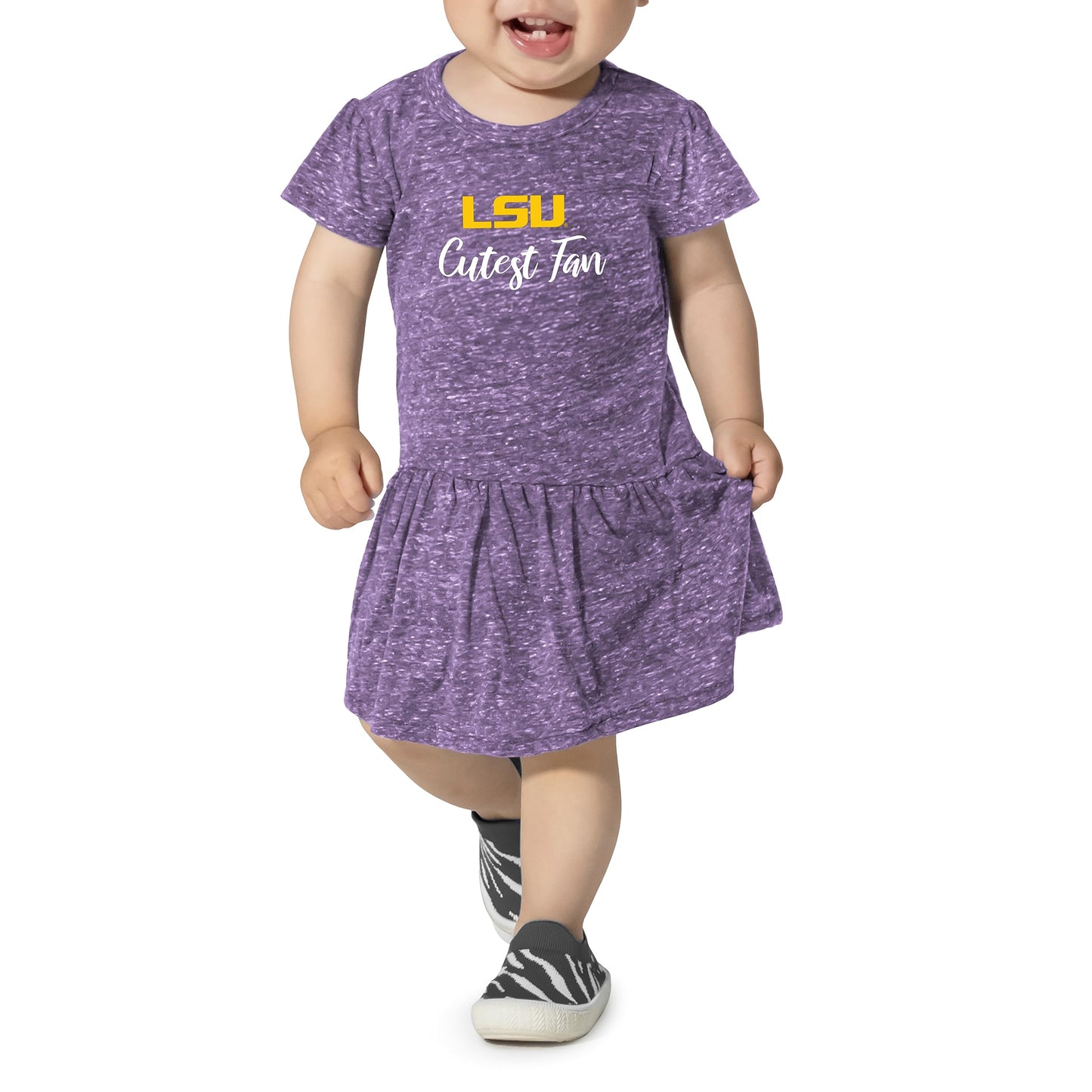 Little King NCAA Infant Girls Knobby Dress-Cutest Fan