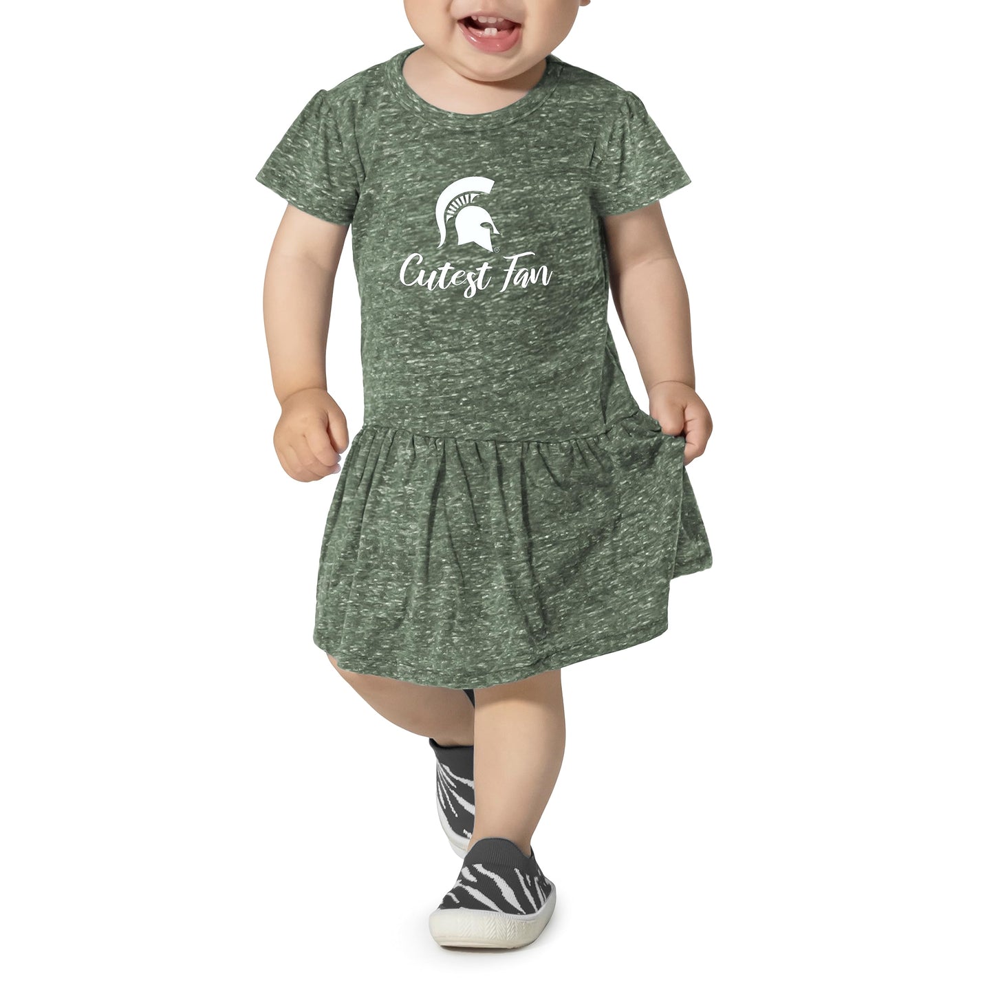 Little King NCAA Infant Girls Knobby Dress-Cutest Fan