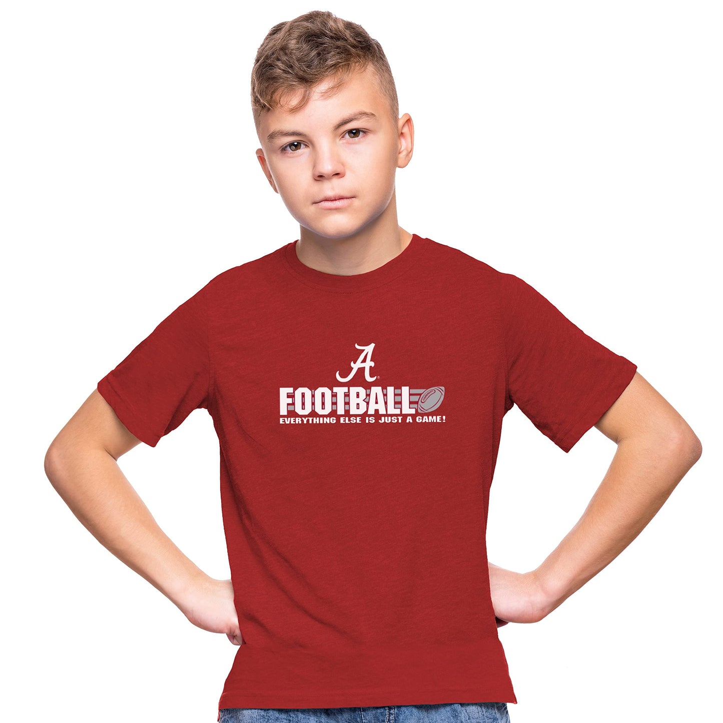 Little King NCAA Boys Youth College Football Short Sleeve Tee-Team Colors