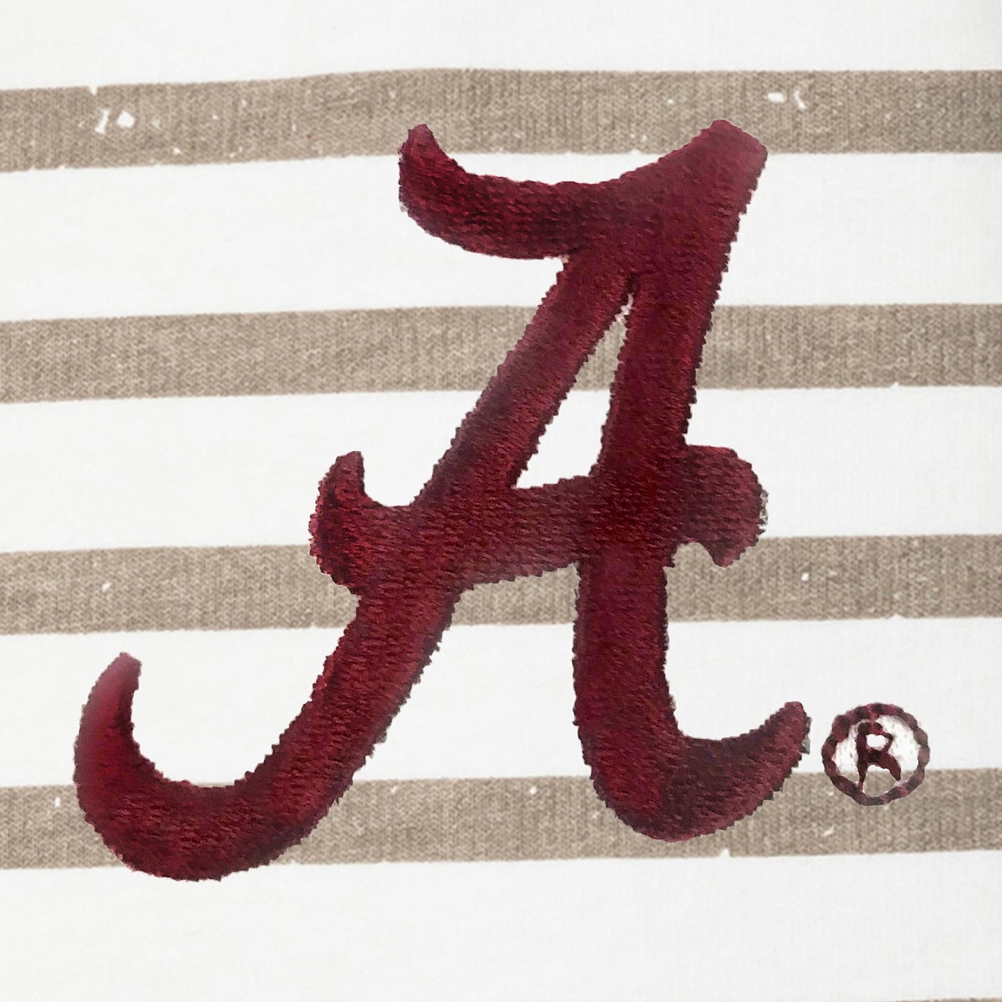 Little King NCAA Infant Girls Short Sleeve Striped Dress-French Terry with Embroidered Team Logo