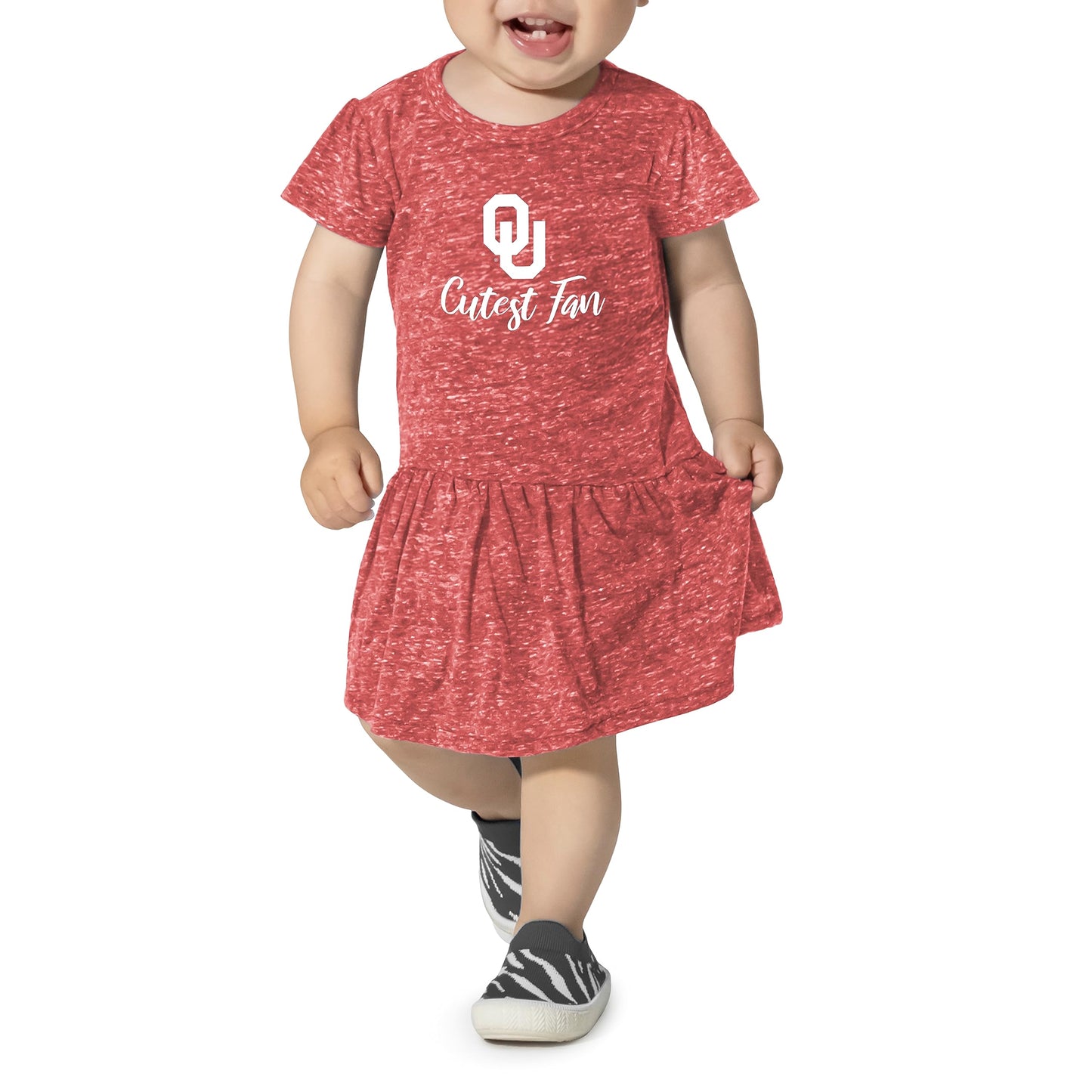 Little King NCAA Infant Girls Knobby Dress-Cutest Fan