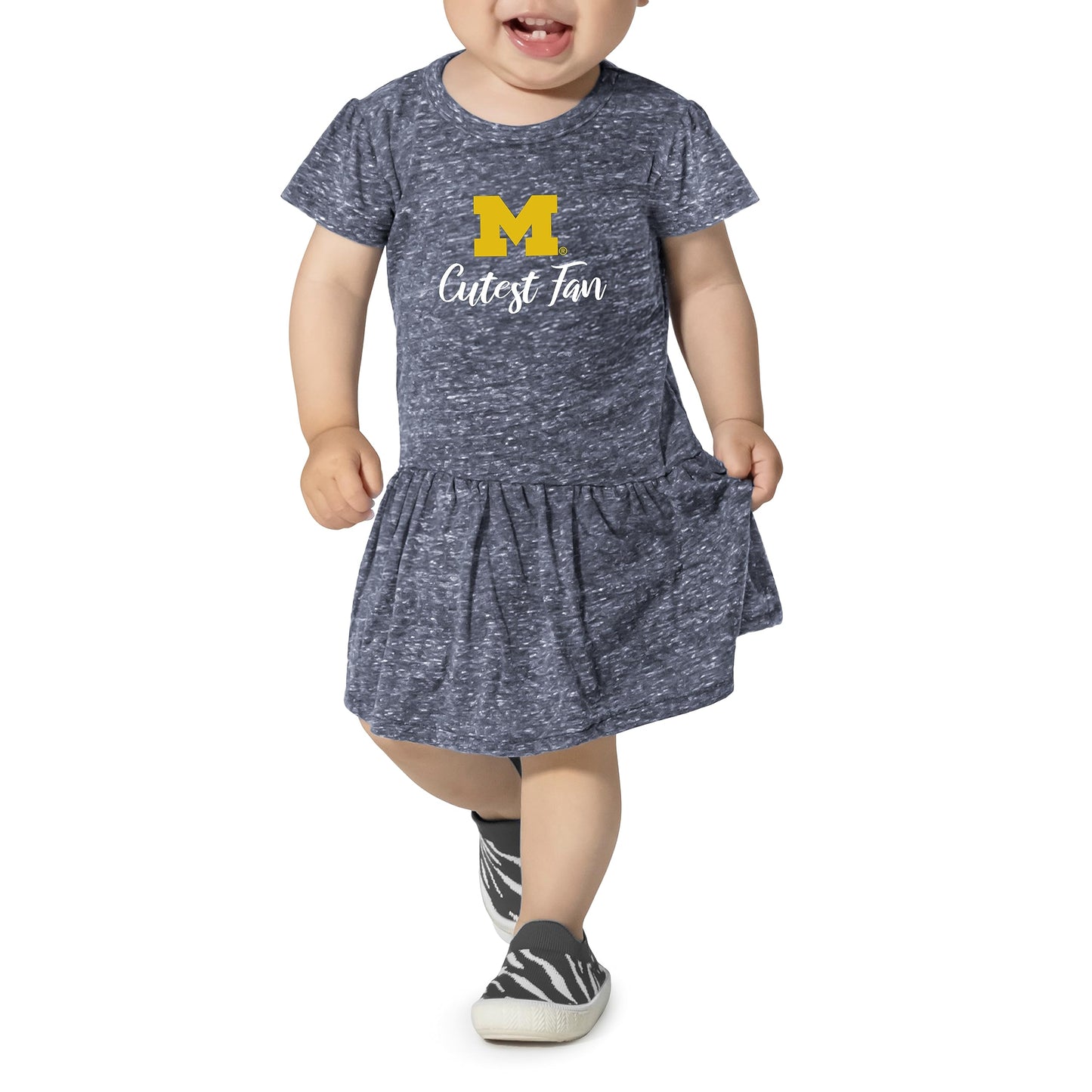 Little King NCAA Infant Girls Knobby Dress-Cutest Fan