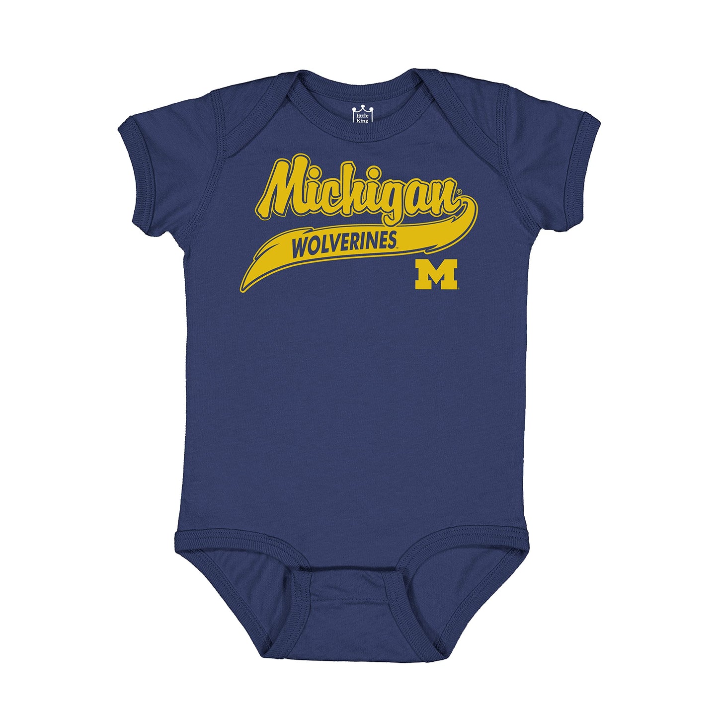 Little King NCAA Short Sleeve Onesie-Varsity Logo
