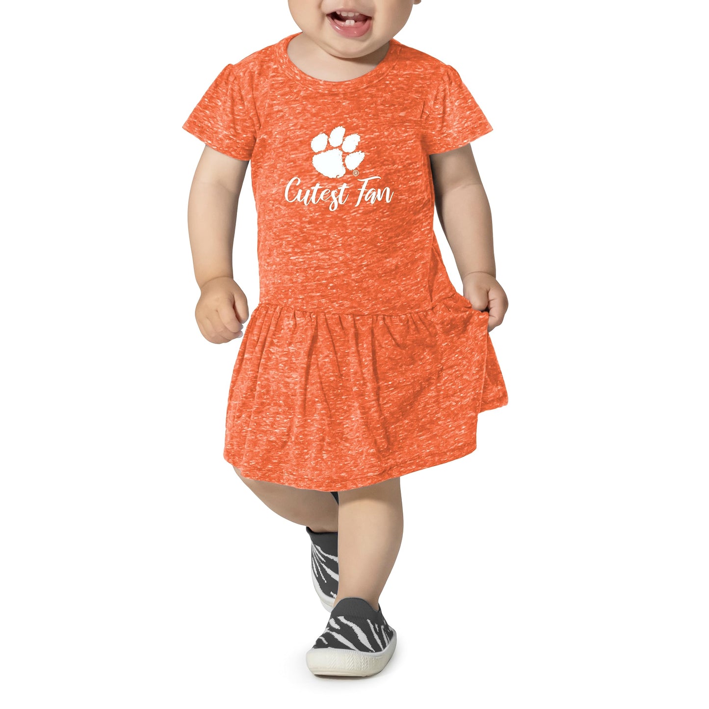 Little King NCAA Infant Girls Knobby Dress-Cutest Fan