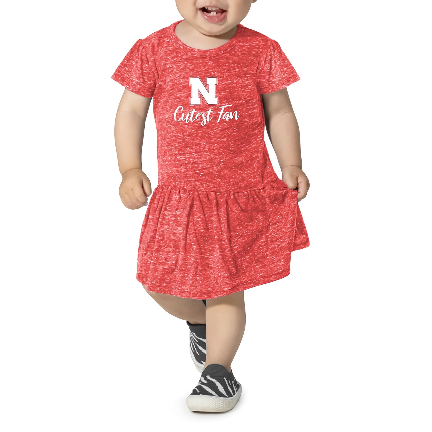Little King NCAA Infant Girls Knobby Dress-Cutest Fan