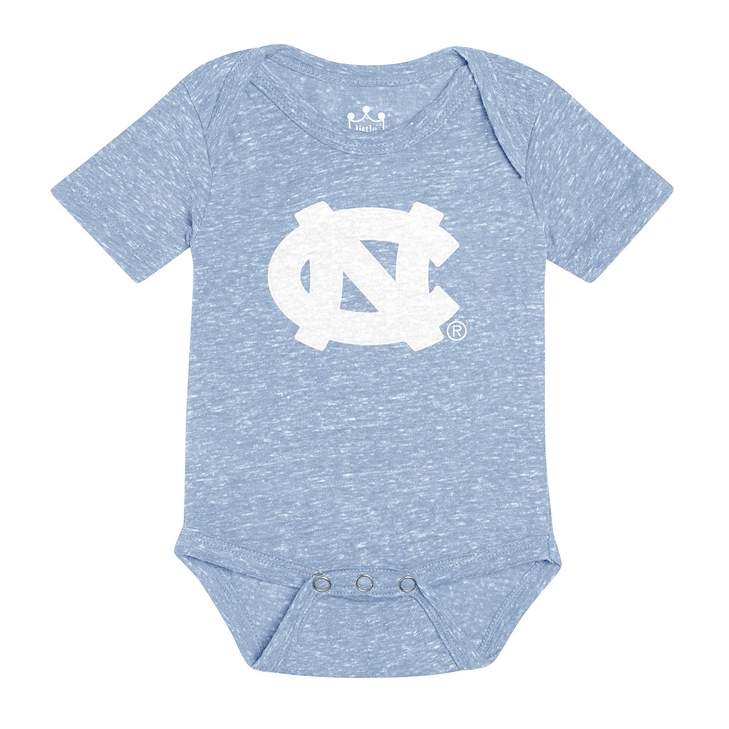 Little King NCAA Knobby Short Sleeve Romper Bodysuit-Big Logo