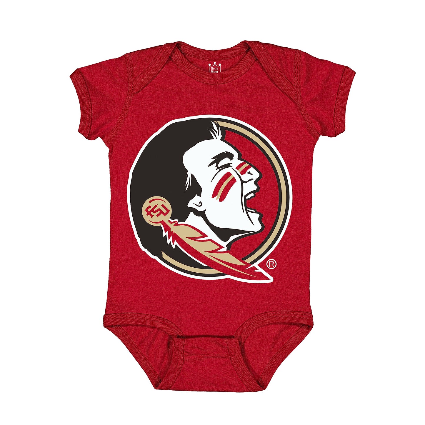 Little King NCAA Short Sleeve Onesie-Big Logo