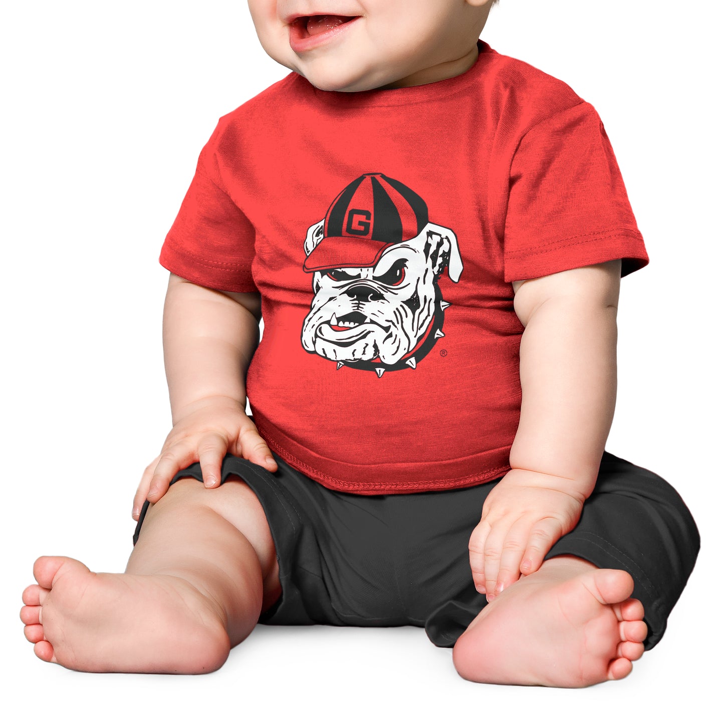 Red & Black Baby Game Day Outfit