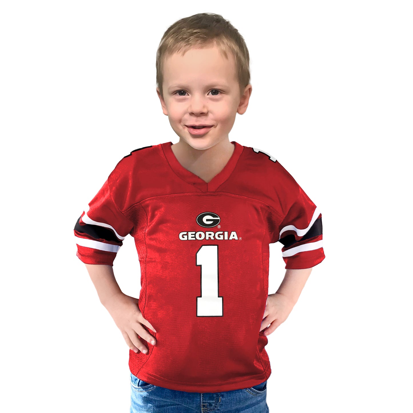 Red & Black Toddler Game Day Outfit