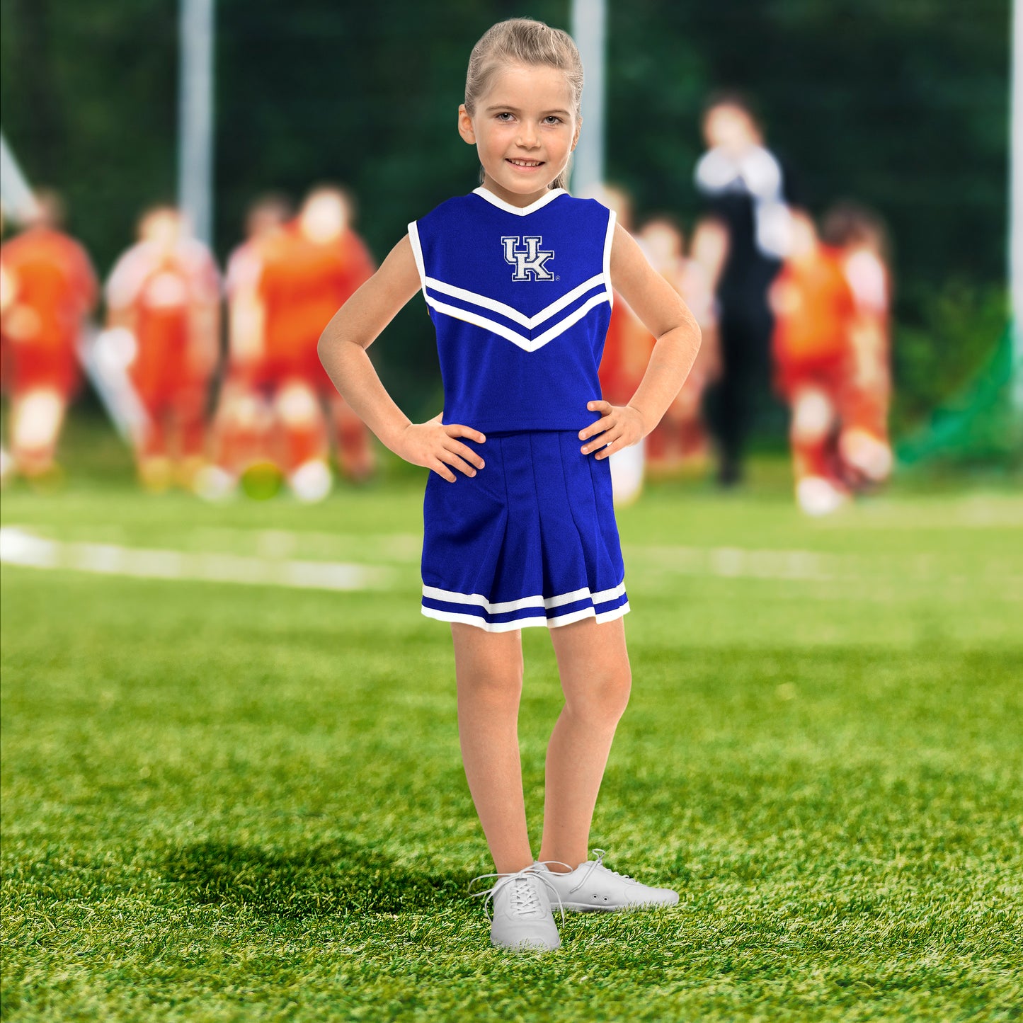 Little King NCAA Toddler/Youth Girls Team 2 Piece Cheer Dress-Sizes 2T 3T 4T 6