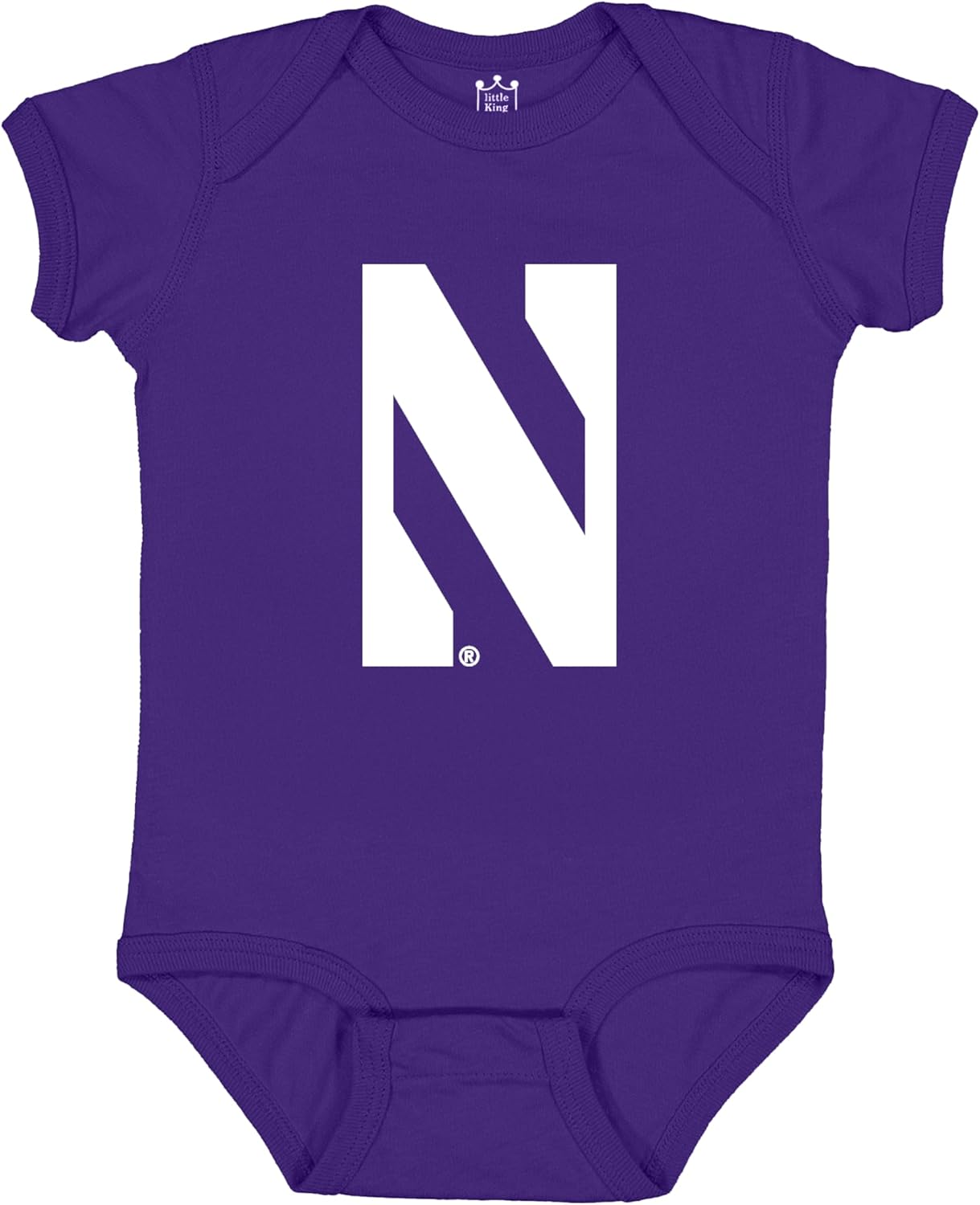 Purple & White Baby Game Day Outfit