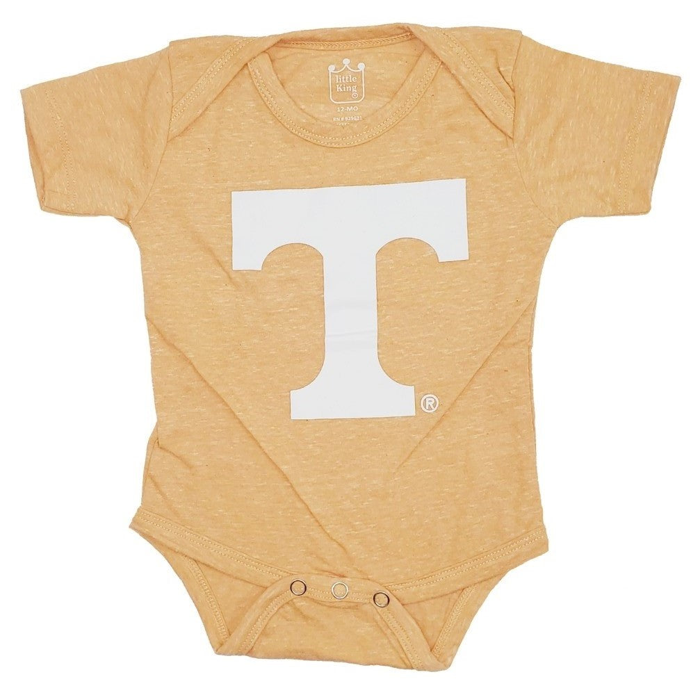 Little King NCAA Knobby Short Sleeve Romper Bodysuit-Big Logo-Infant Sizes 0-3M 6M 12M 18M