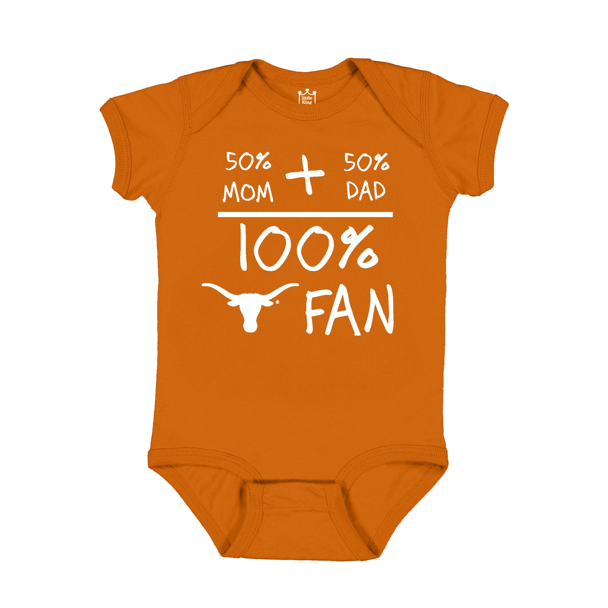 Orange & White Baby Game Day Outfit