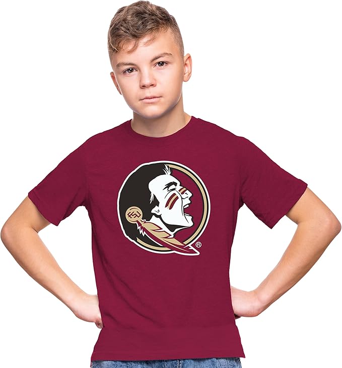 Little King NCAA Boys Youth-Big Time Logo-Short Sleeve Tee-Team Colors