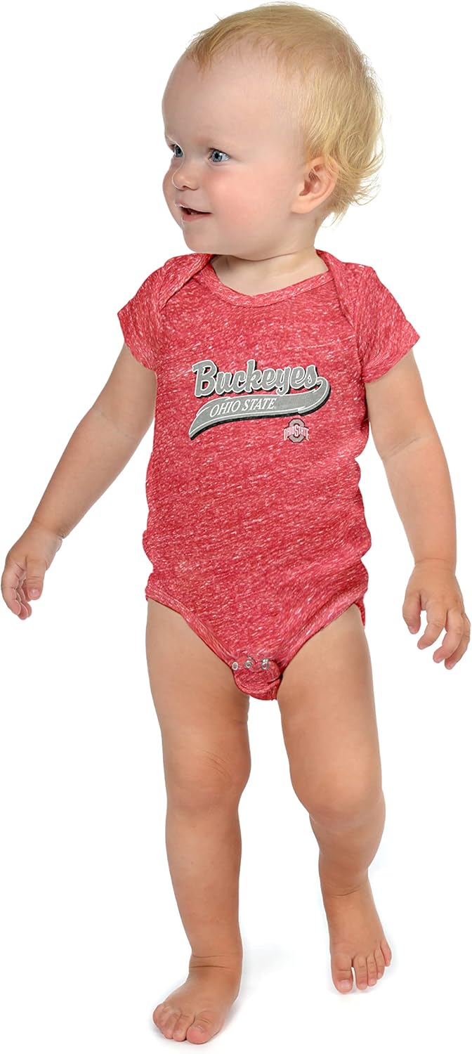 Little King NCAA Knobby Short Sleeve Onesie Infant
