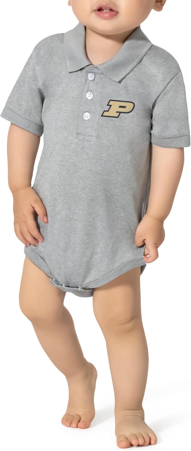 Little King NCAA Short Sleeve Poly-Tech Infant Polo Onesie -Infant Sizes 6M 12M 18M 2T