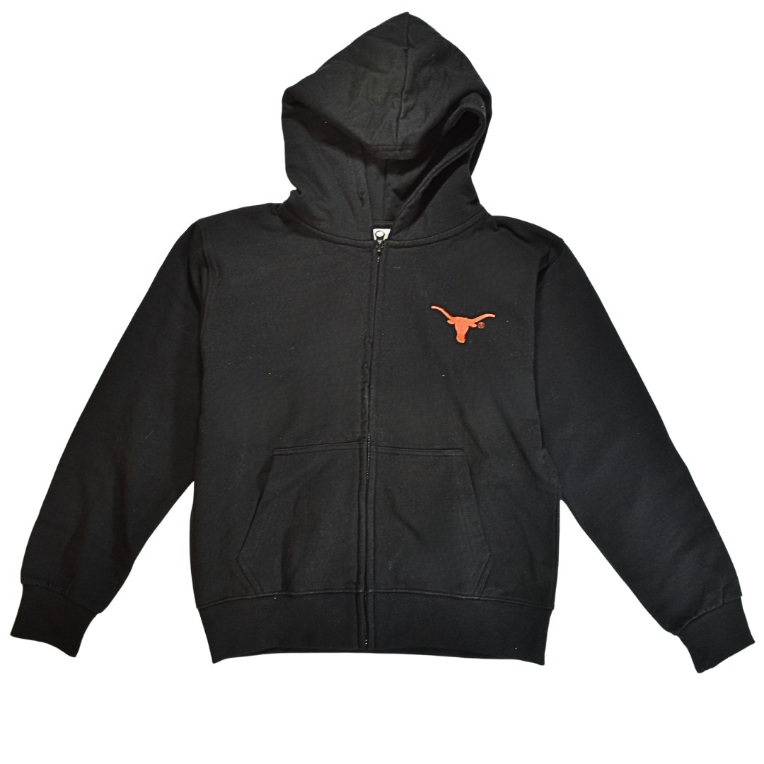 Texas Youth Full Zip Hoodie Black