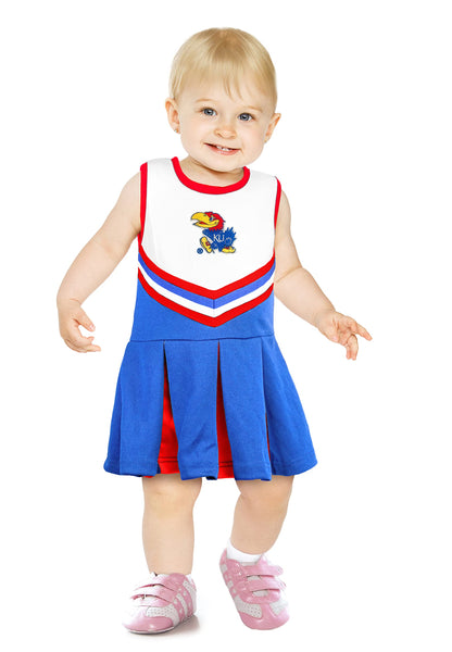 Little King NCAA Infant/Toddler Girls One Piece Team Cheer Jumper Dress