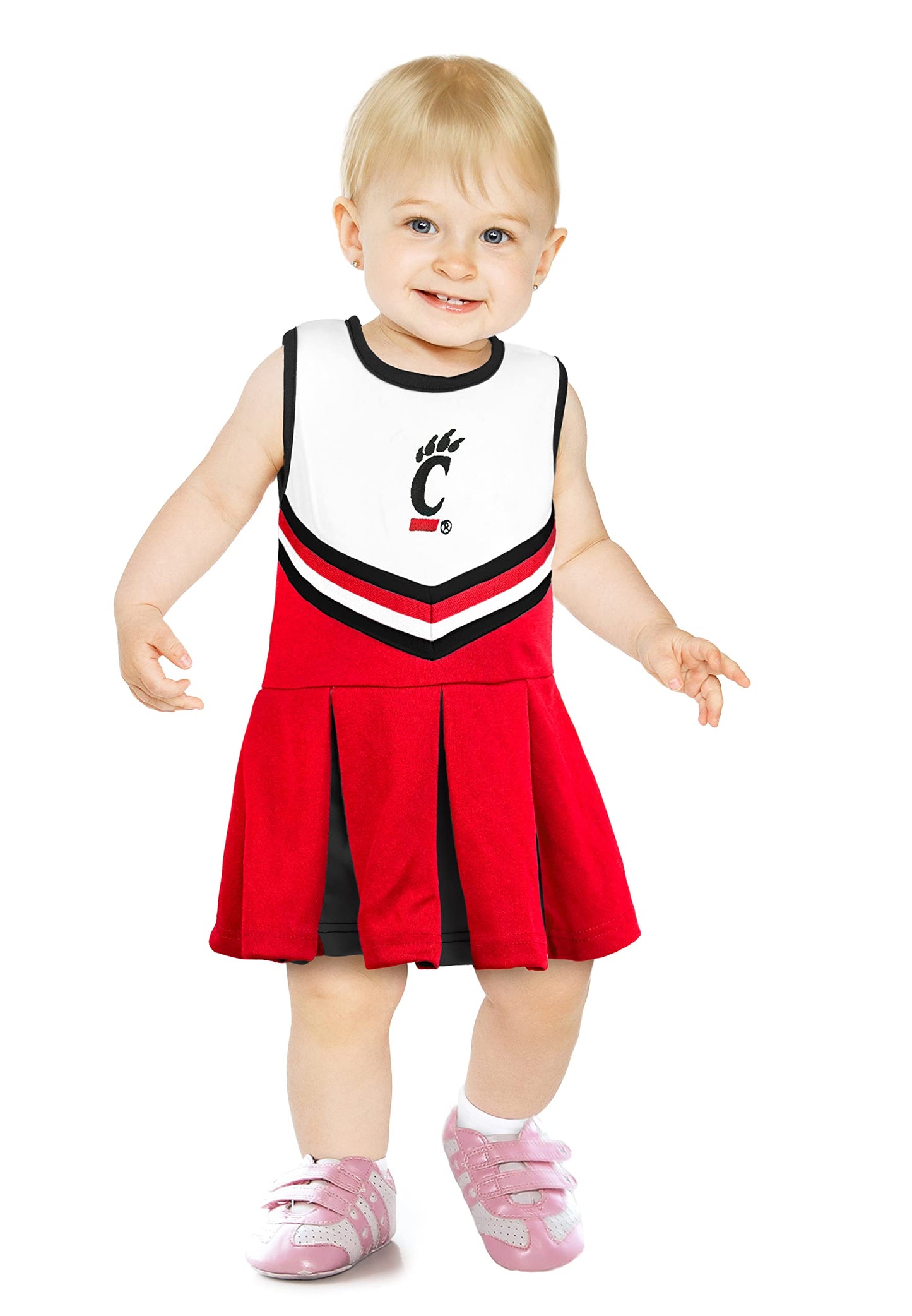 Little King NCAA Infant/Toddler Girls One Piece Team Cheer Jumper Dress