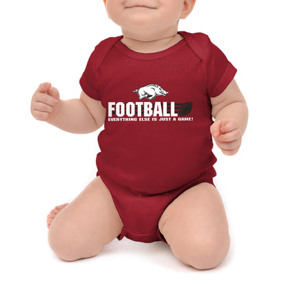 Little King NCAA Short Sleeve College Football Onesie Bodysuit-100% Cotton