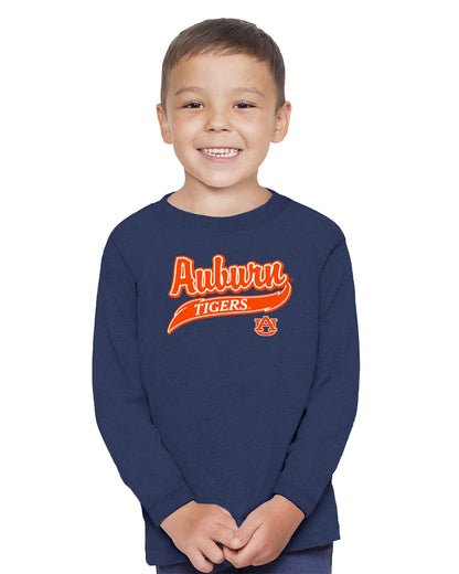 Little King NCAA Infant & Toddler Long Sleeve Tee-Varsity Logo-Team Colors