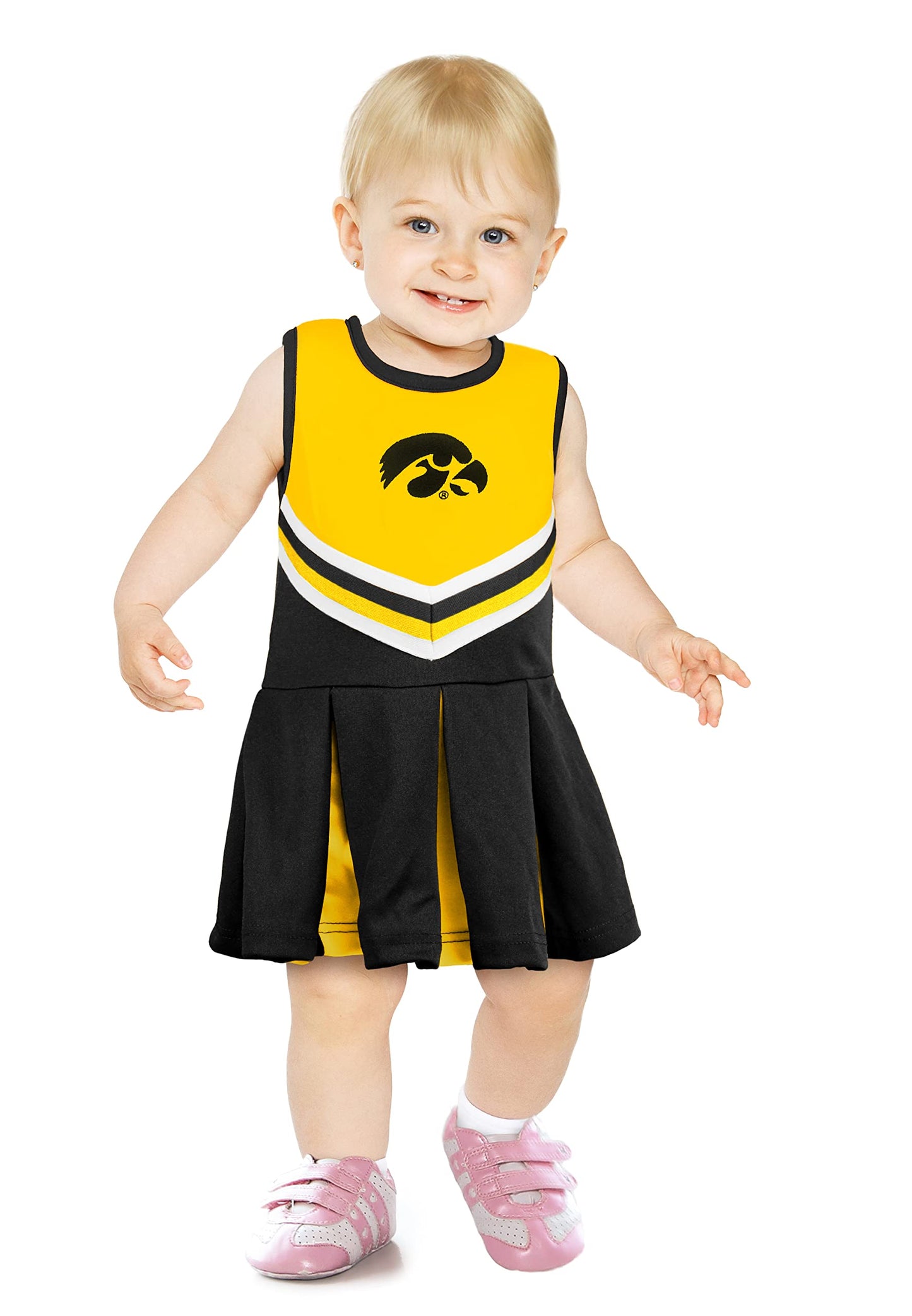 Little King NCAA Infant/Toddler Girls One Piece Team Cheer Jumper Dress