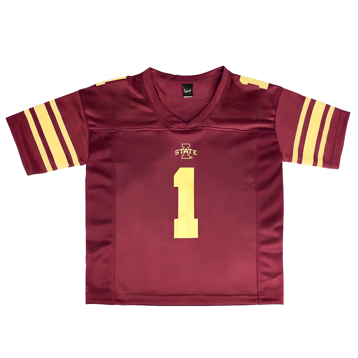 Little King NCAA -Touchdown Pass-Youth Teen Boys Team Football Jersey-Iowa State Cyclones-Cardinal #1-Youth XL