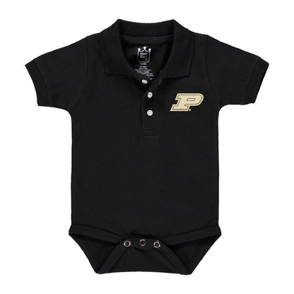 Little King NCAA Short Sleeve Polo Bodysuit Romper - Newborn and Infant Sizes